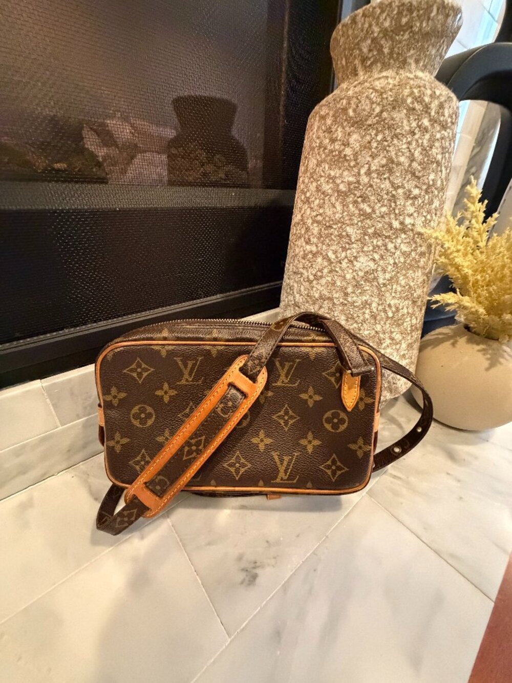 Louis Vuitton Compiegne 28 Monogram Crossbody/Clutch | Vintage LV
